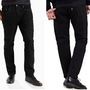 Levi's Men's 502 Black Taper Jeans Size 38 x 32